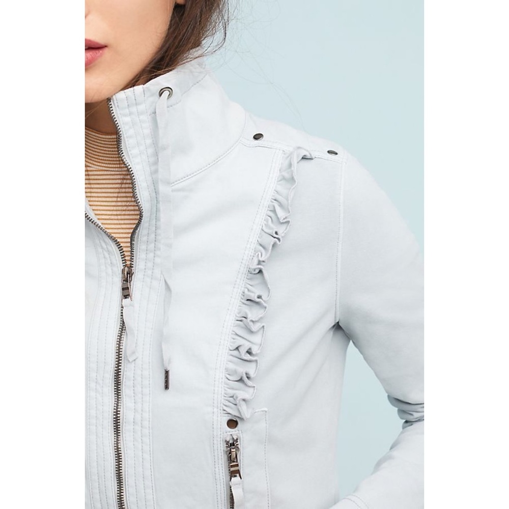 Anthropologie Marrakech Pearl Ruffled Jacket S - Picture 2 of 8